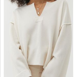 UO Jax Inside Out Notch Neck Top